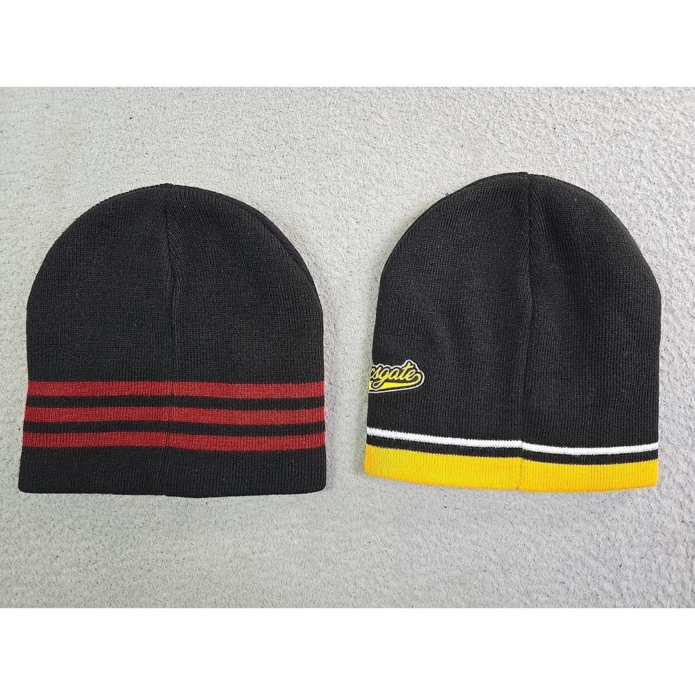 All Caps Comics Beanie Lot of 2 One Size ETHAN VAN SCIVER Black Red Yellow - Picture 7 of 9